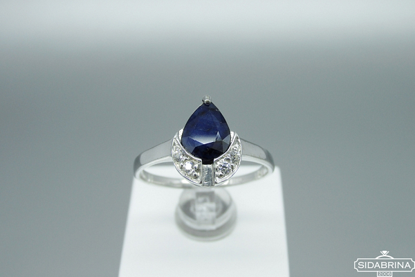 Žiedas su korundu - ZDM1490