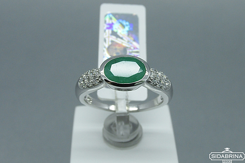 Žiedas su natūraliu akmenimi - ZDM499