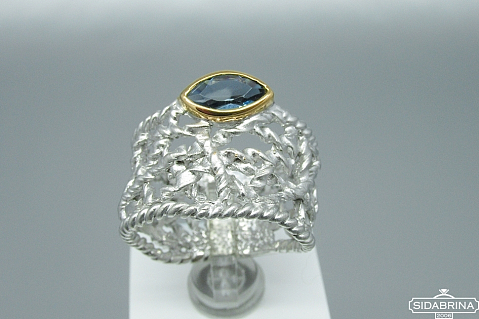 Žiedas su topazu - ZDM959