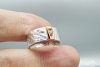 Žiedas su rožiniais safyrais - ZDM1284
