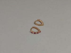 Auksiniai auskarai su cirkoniu - AUA195