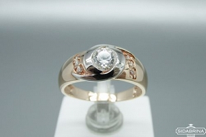 Auksinis žiedas - ZDA010