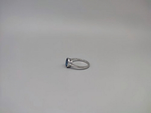 Sidabrinis žiedas su londono topazu  - ZDM1653