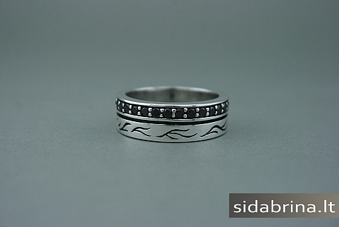 Vyriškas sidabrinis žiedas - ZDV061