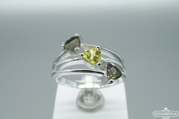 Žiedas su natūraliais akmenimis - ZDM1079