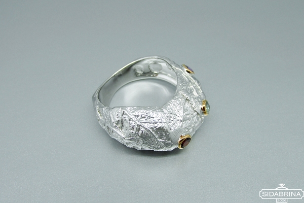 Žiedas su natūraliais akmenimis - ZDM1291